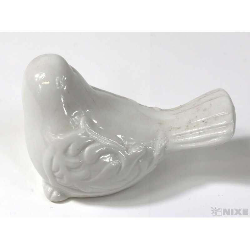 PTÁČEK KERAMIKA 8x5cm*BÍLÁ