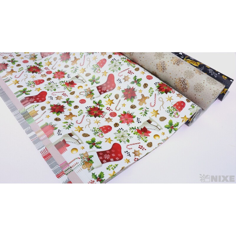 PAPÍR DÁRKOVÝ VÁNOCE 70x100cm 25ks*