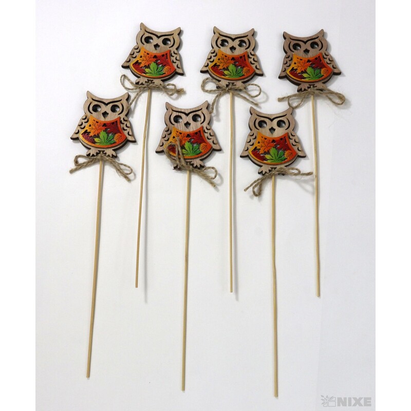 ZÁPICH SOVA 7x26cm 6ks*PŘÍRODNÍ