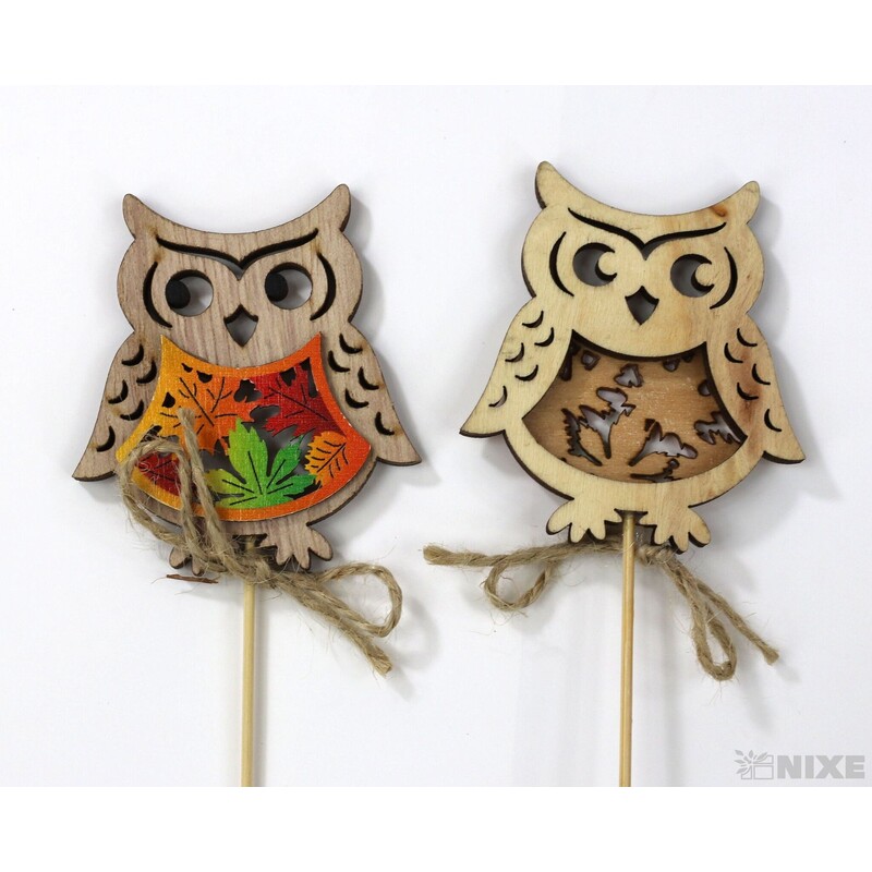 ZÁPICH SOVA 7x26cm 6ks*PŘÍRODNÍ