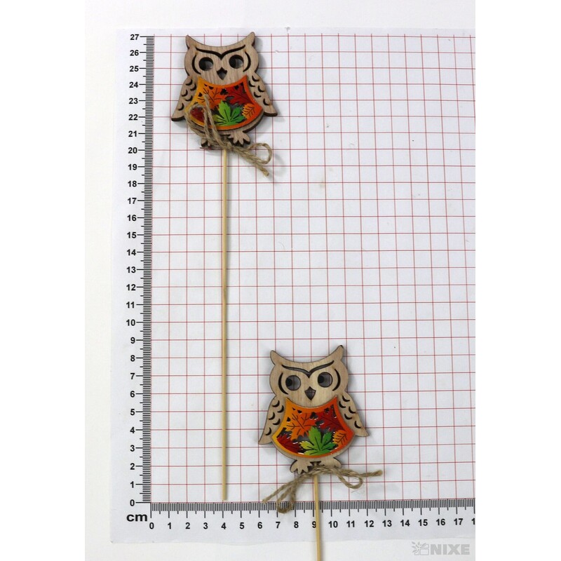 ZÁPICH SOVA 7x26cm 6ks*PŘÍRODNÍ