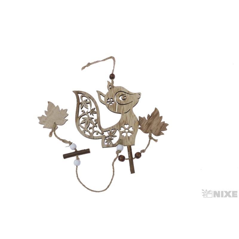 ZÁVĚS D LIŠKA 10x40cm*PŘÍRODNÍ