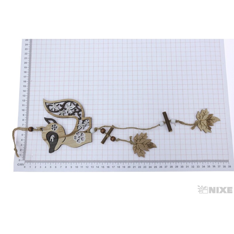 ZÁVĚS D LIŠKA 10x40cm*PŘÍRODNÍ