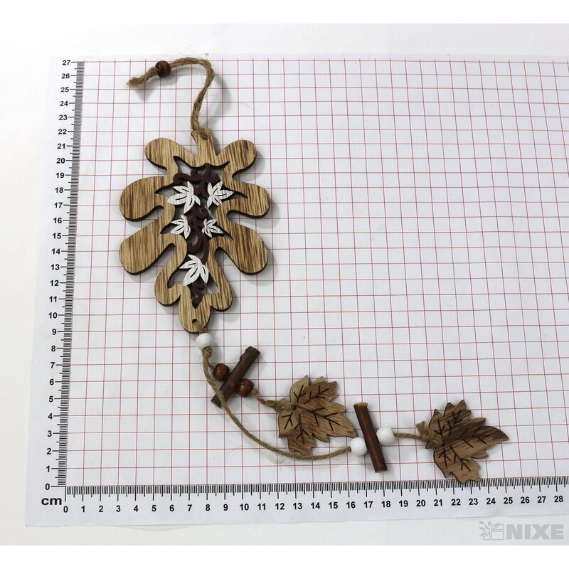 ZÁVĚS D LIST 13x40cm*PŘÍRODNÍ