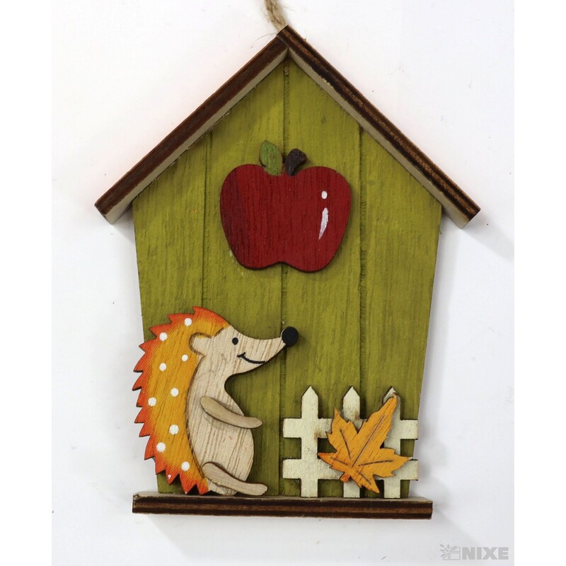 ZÁVĚS DOMEČEK PODZIM 10X13cm*MIX BAREV