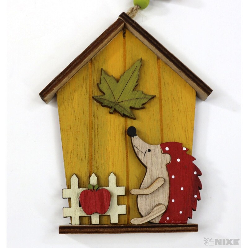 ZÁVĚS DOMEČEK PODZIM 10X13cm*MIX BAREV