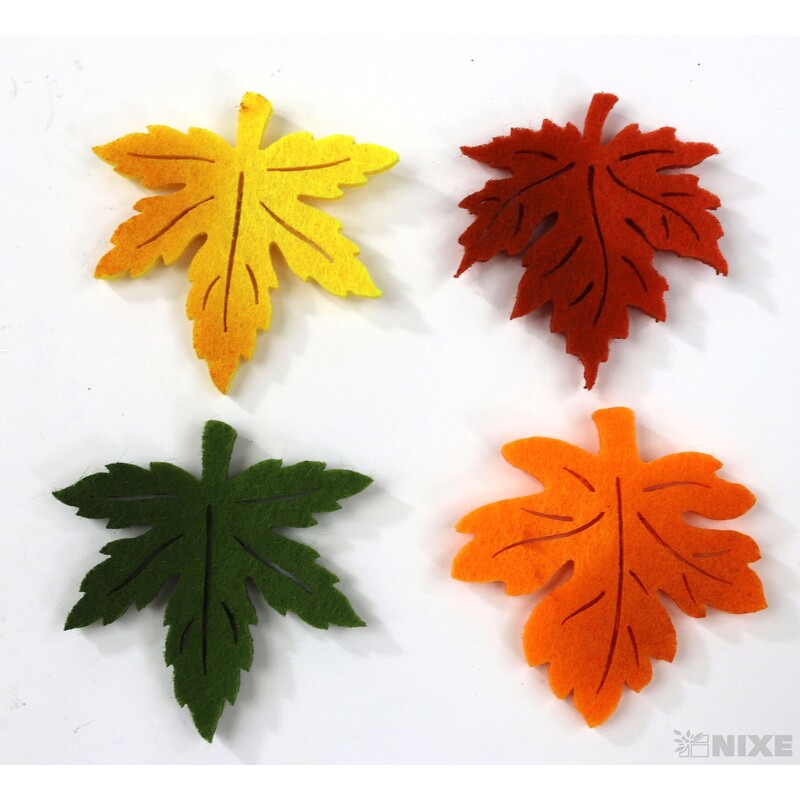 LIST NALEPOVACÍ FILC 5x5cm 8ks*MIX BAREV