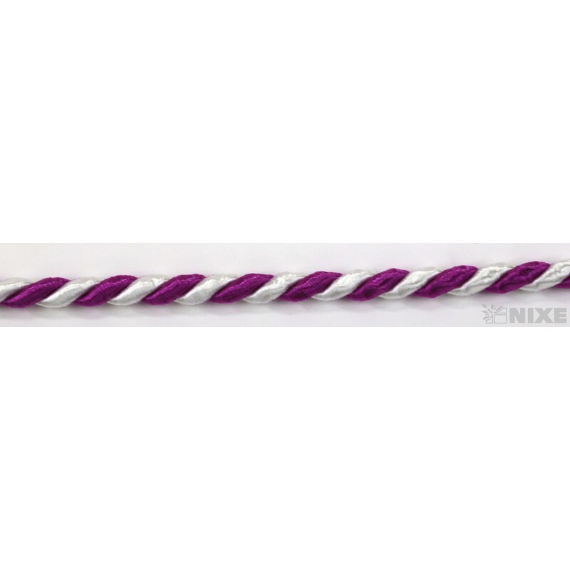 ŠŇŮRA 04mmx25m*BÍLÁ+FIALOVÁ 194601