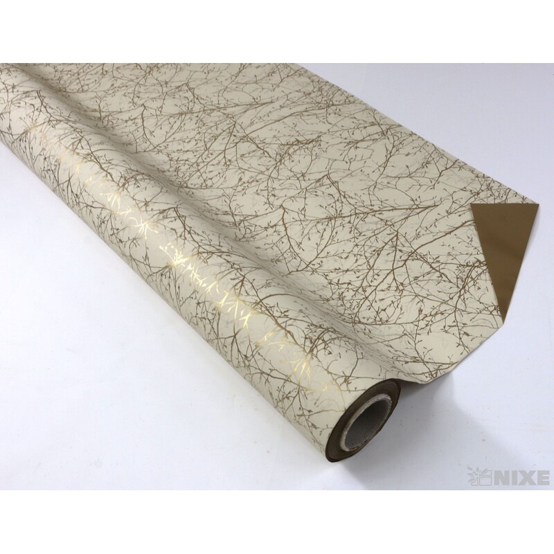 ROLE PERLA RAMITA 70cmx40m*KRÉMOVÁ+ZLATÁ