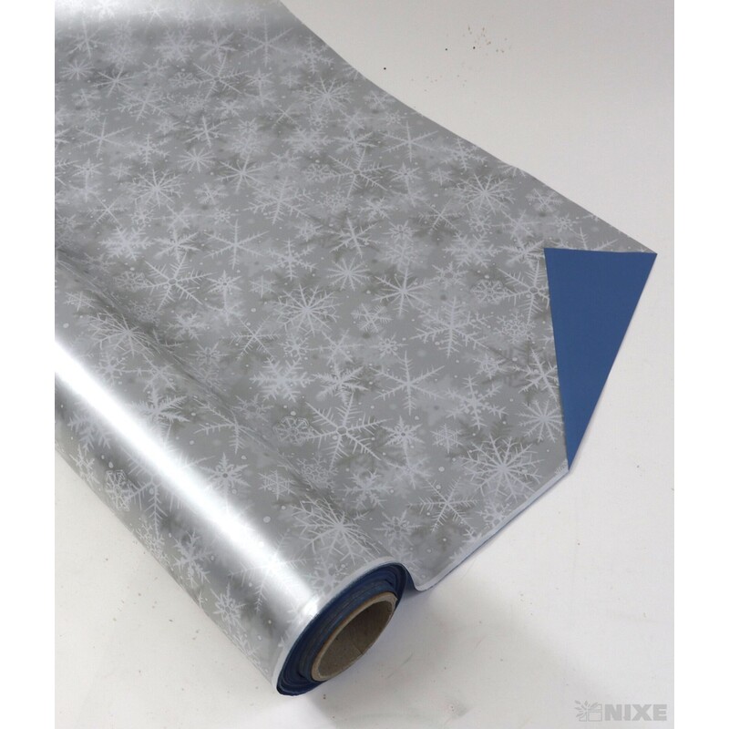 ROLE PLAST WINTER 70cmx40m*STŘÍBRNÁ+MODRÁ