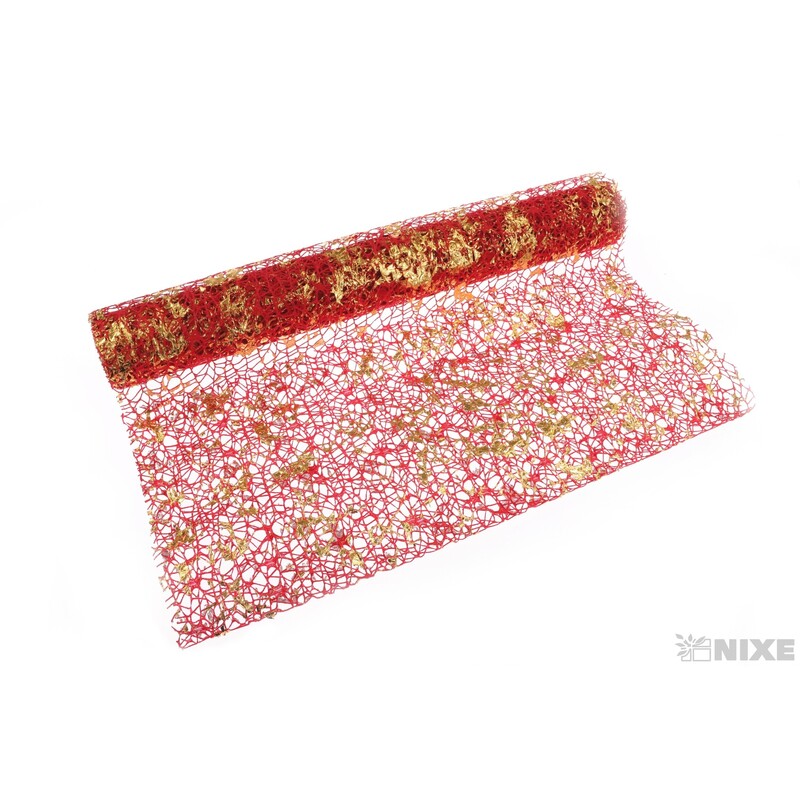 ROLE SPIDER CRUDE 48cmx5yd*ČERVENÁ+ZLATÁ