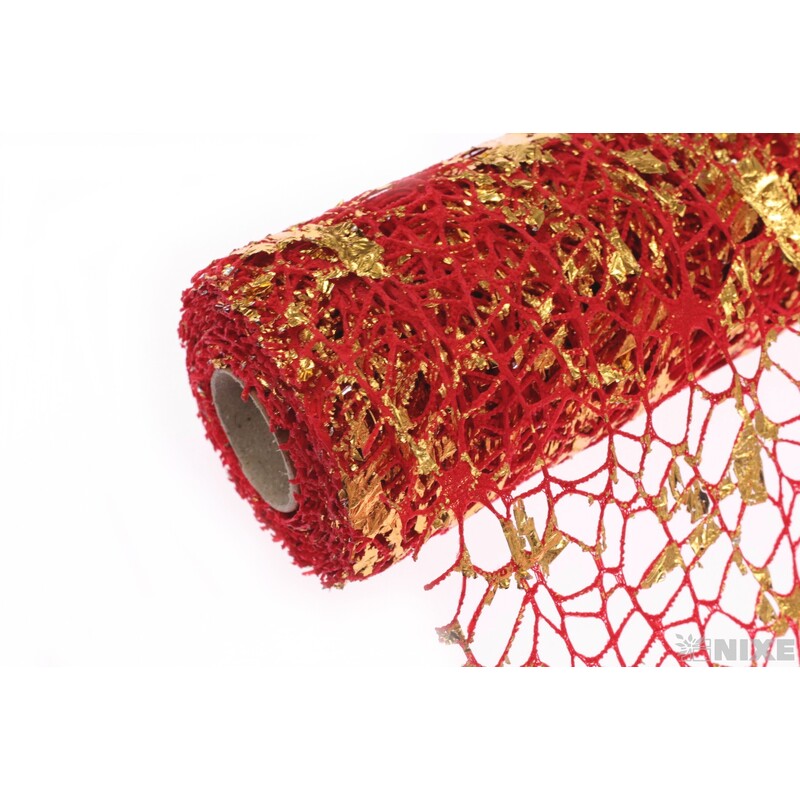ROLE SPIDER CRUDE 48cmx5yd*ČERVENÁ+ZLATÁ