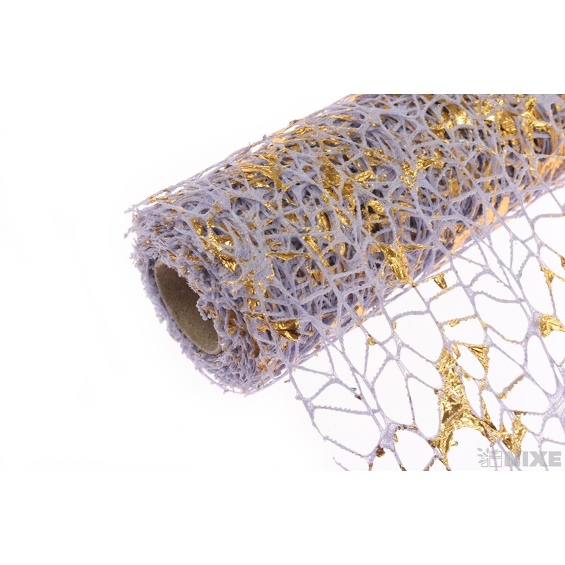 ROLE SPIDER CRUDE 48cmx5yd*FIALOVÁ SV.+ZLATÁ