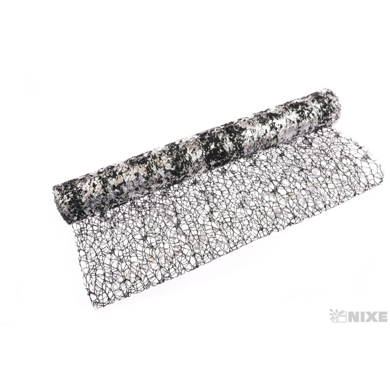 ROLE SPIDER CRUDE 48cmx5yd*ČERNÁ+STŘÍBRNÁ