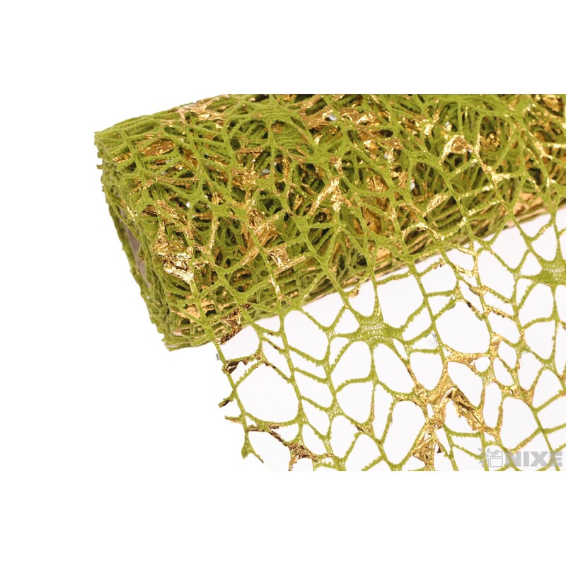 ROLE SPIDER CRUDE 48cmx5yd*ZELENÁ+ZLATÁ