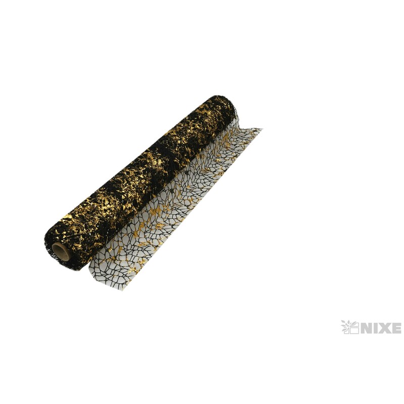 ROLE SPIDER CRUDE 48cmx5yd*ČERNÁ+ZLATÁ