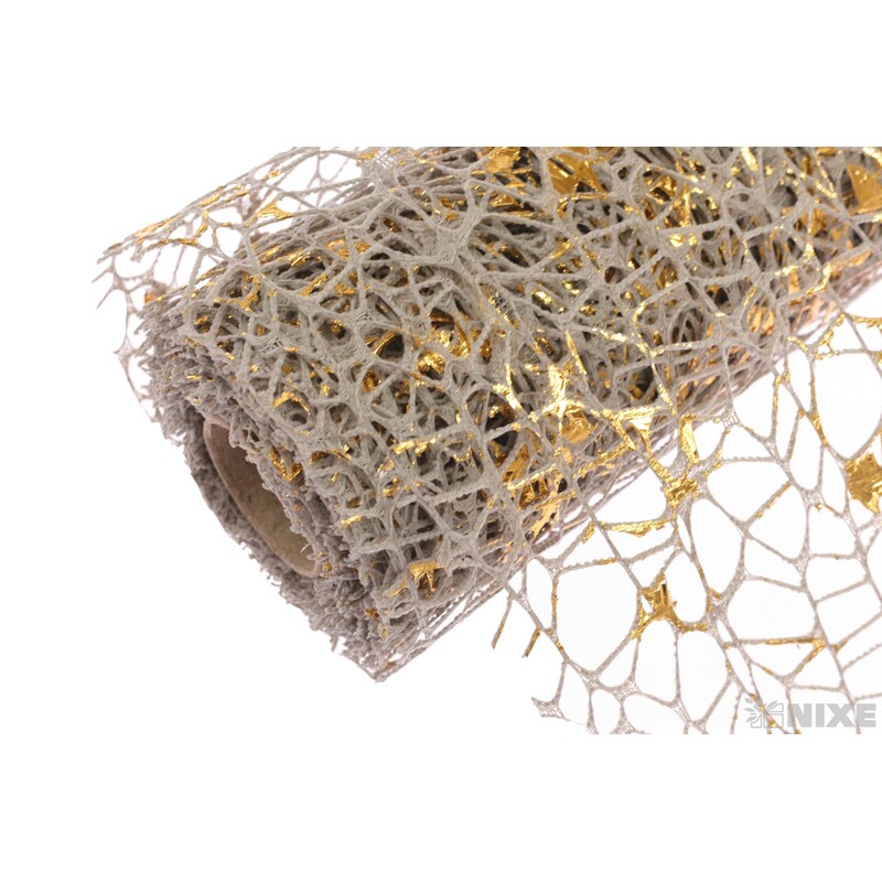 ROLE SPIDER CRUDE 48cmx5yd*ŠEDÁ+ZLATÁ