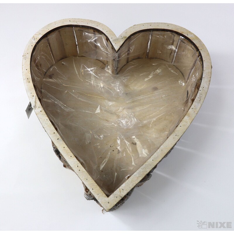 OBAL SRDCE D 33x10cm*BÍLÁ