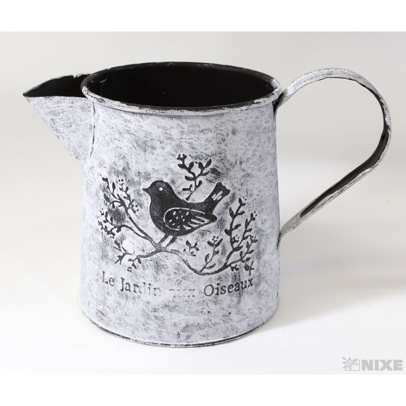 PLECHOVÁ KONEV 13x10cm*BÍLÁ