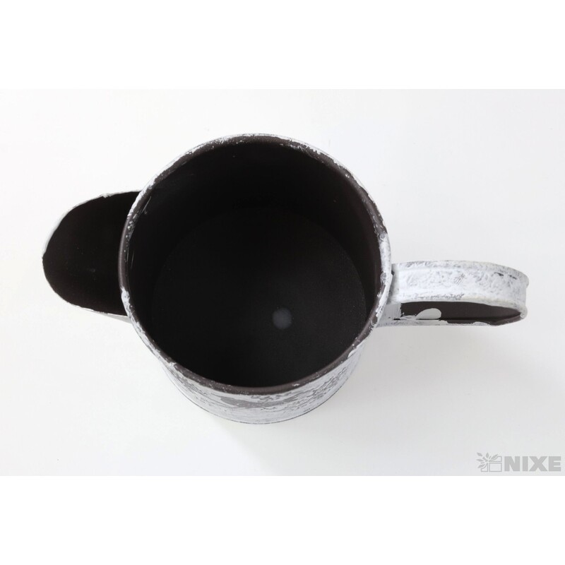 PLECHOVÁ KONEV 13x10cm*BÍLÁ