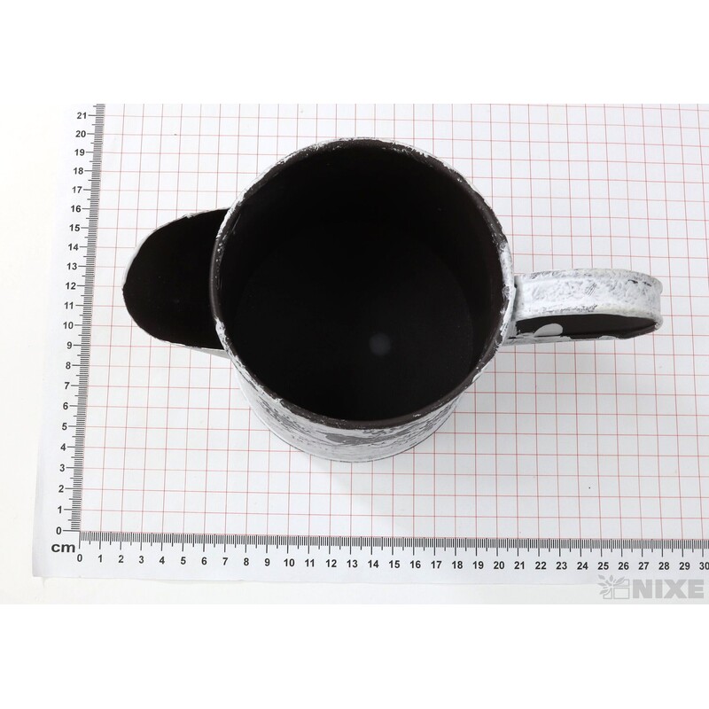 PLECHOVÁ KONEV 13x10cm*BÍLÁ