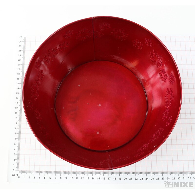 PLECHOVÝ OBAL 22x13cm*ČERVENÁ