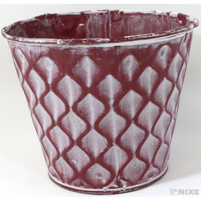 PLECHOVÝ OBAL 12x10cm*RŮŽOVÁ