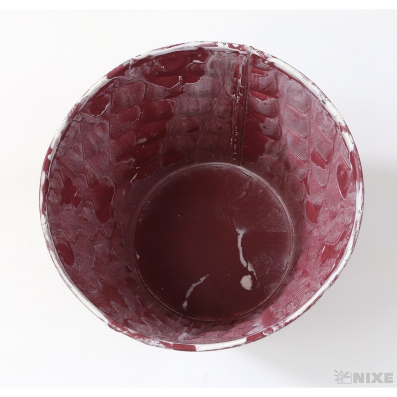 PLECHOVÝ OBAL 12x10cm*RŮŽOVÁ