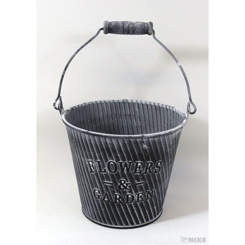 PLECHOVÝ KBELÍK 11x13cm*ČERNÁ