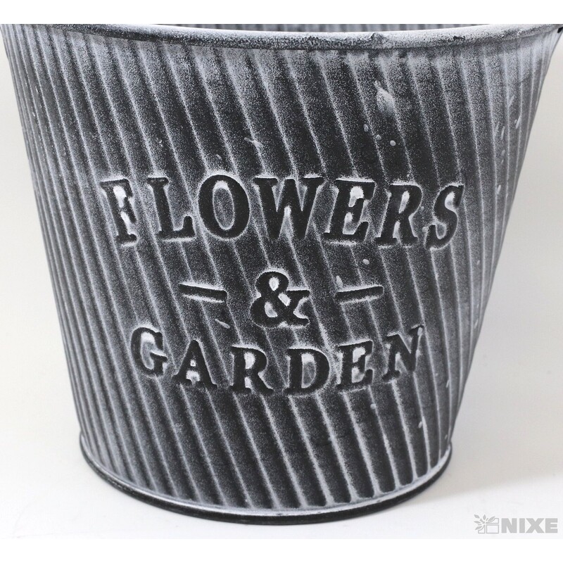 PLECHOVÝ KBELÍK 11x13cm*ČERNÁ