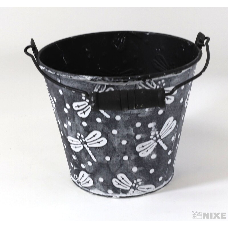 PLECHOVÝ KBELÍK 12x11cm*BÍLÁ