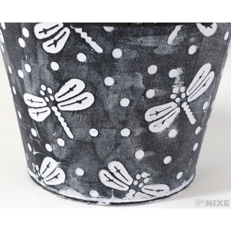 PLECHOVÝ KBELÍK 12x11cm*BÍLÁ