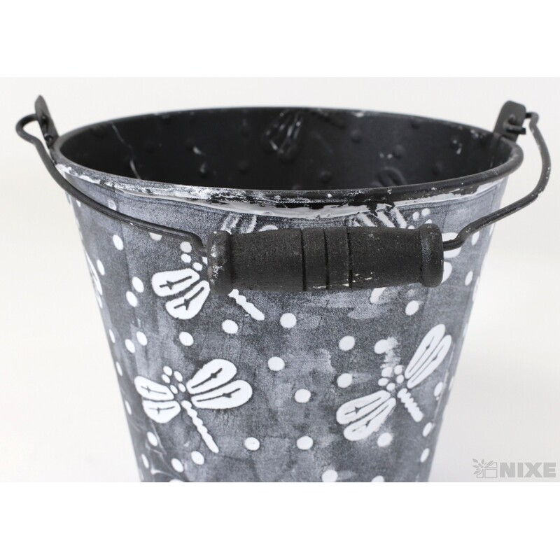 PLECHOVÝ KBELÍK 12x11cm*BÍLÁ