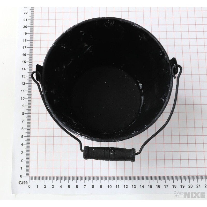 PLECHOVÝ KBELÍK 12x11cm*BÍLÁ