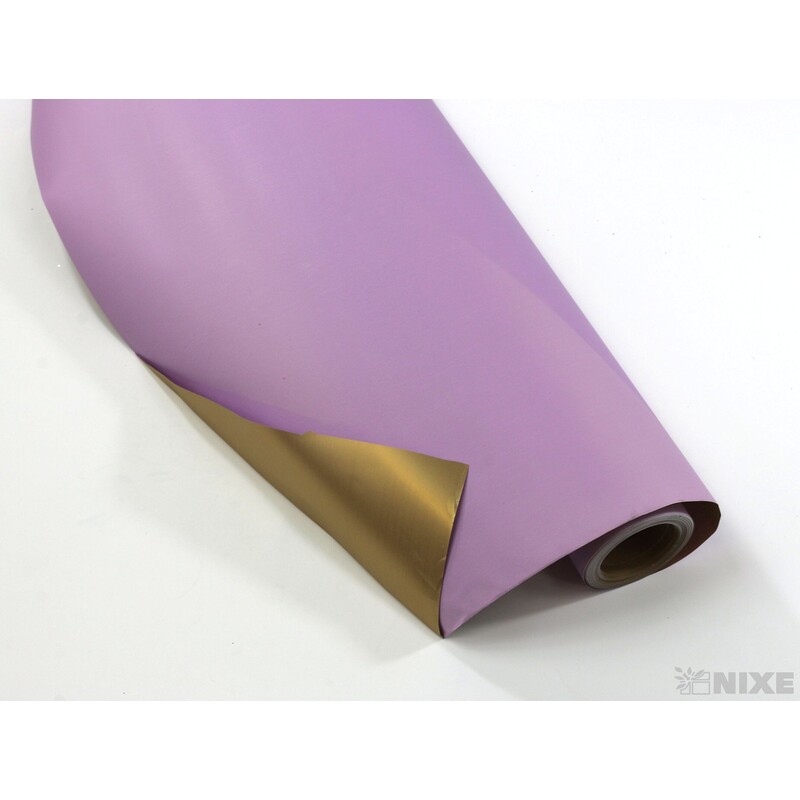 ROLE PLAST 59cmx10m*FIALOVÁ+ZLATÁ