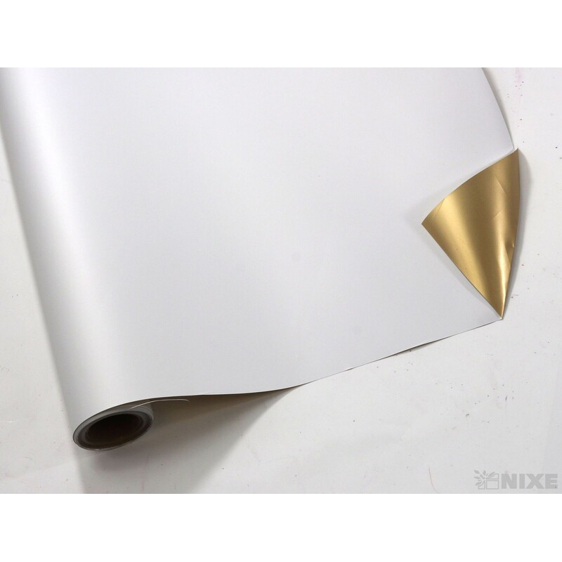 ROLE PLAST 59cmx10m*BÍLÁ+ZLATÁ