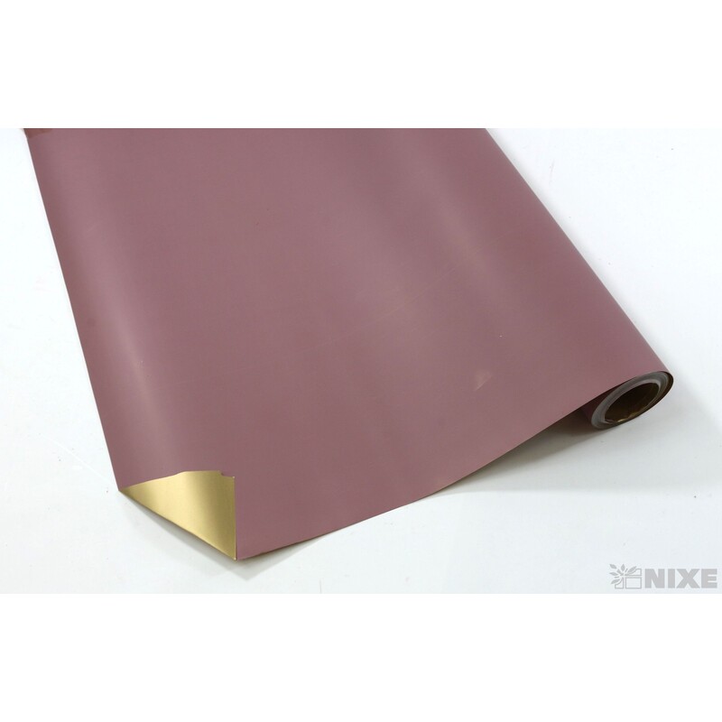 ROLE PLAST 59cmx10m*STARORŮŽOVÁ+ZLATÁ