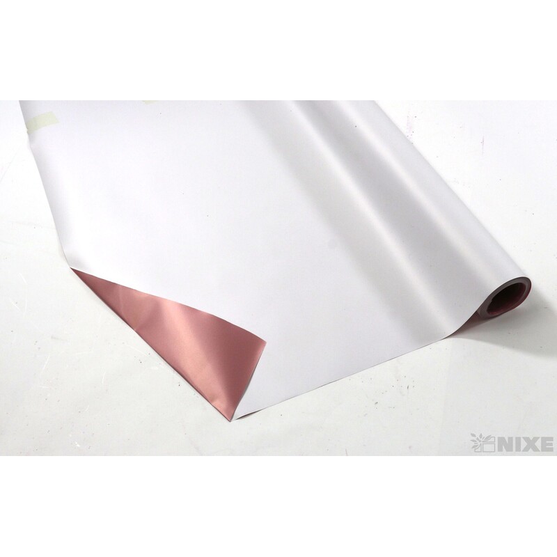 ROLE PLAST 59cmx10m*BÍLÁ+STARORŮŽOVÁ