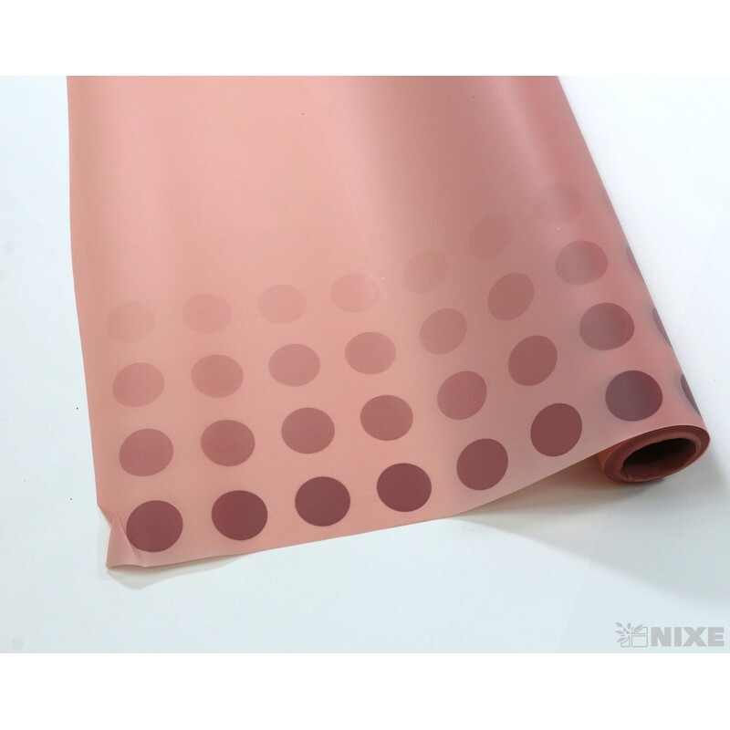 ROLE PLAST PUNTÍK 59cmx10m*STARORŮŽOVÁ