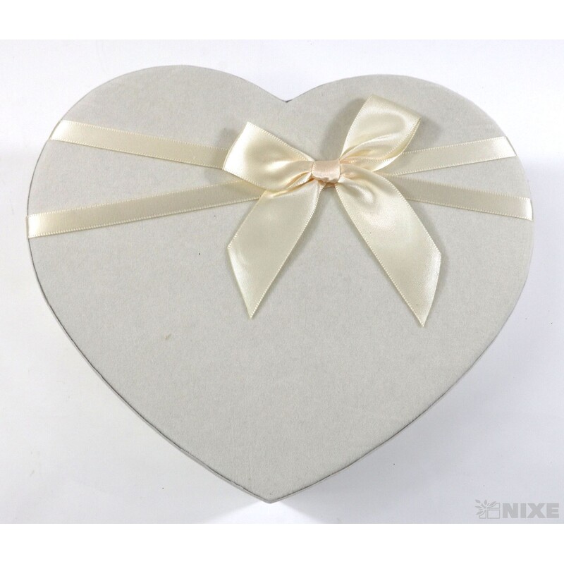 KRABICE SRDCE 22x10cm 19x8 17x7*KRÉMOVÁ