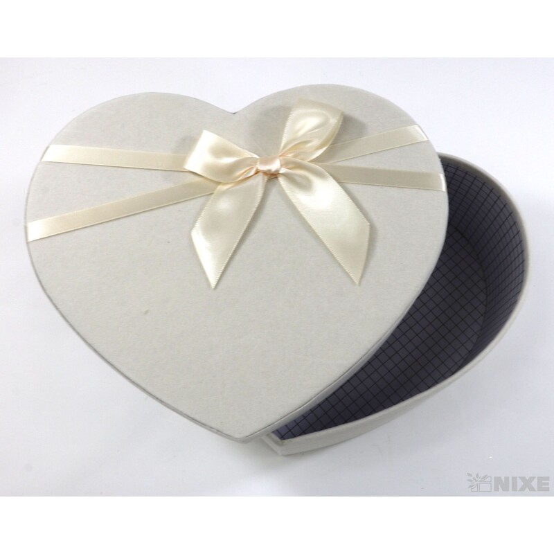 KRABICE SRDCE 22x10cm 19x8 17x7*KRÉMOVÁ