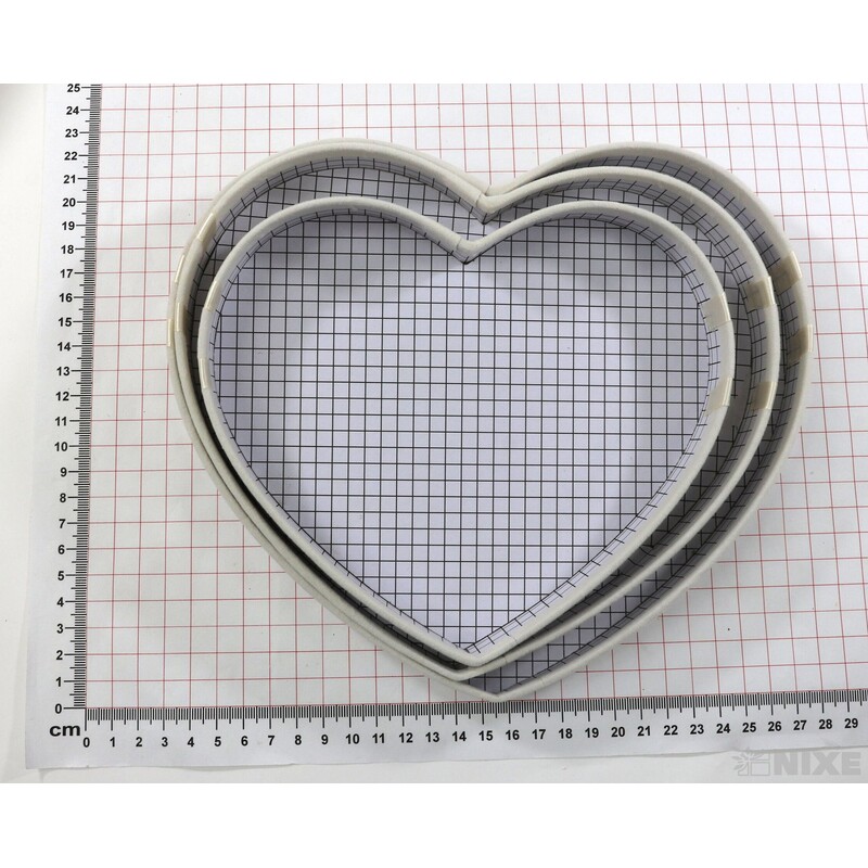 KRABICE SRDCE 22x10cm 19x8 17x7*KRÉMOVÁ