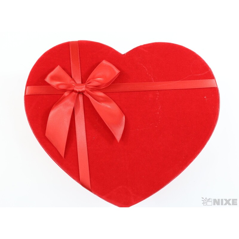 KRABICE SRDCE 22x10cm 19x8 17x7*ČERVENÁ