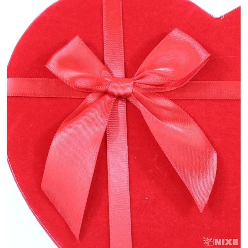 KRABICE SRDCE 22x10cm 19x8 17x7*ČERVENÁ