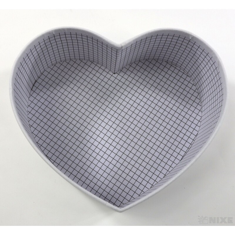 KRABICE SRDCE 22x10cm 19x8 17x7*BÍLÁ