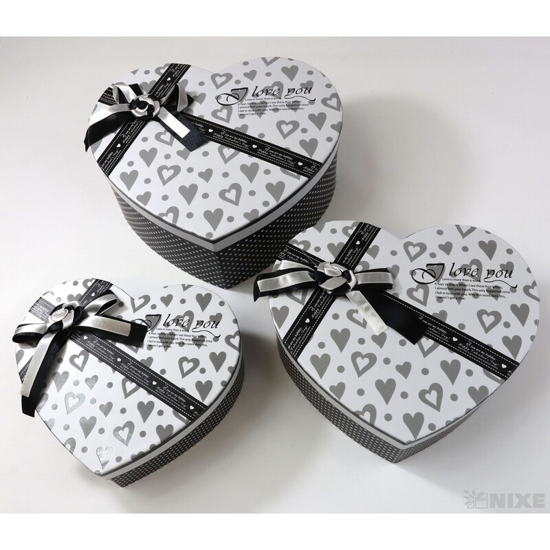 KRABICE SRDCE 22x10cm 19x8 17x7*