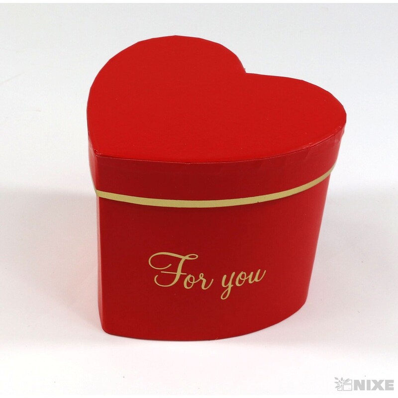 KRABICE SRDCE 6ks 9x8cm*MIX BAREV