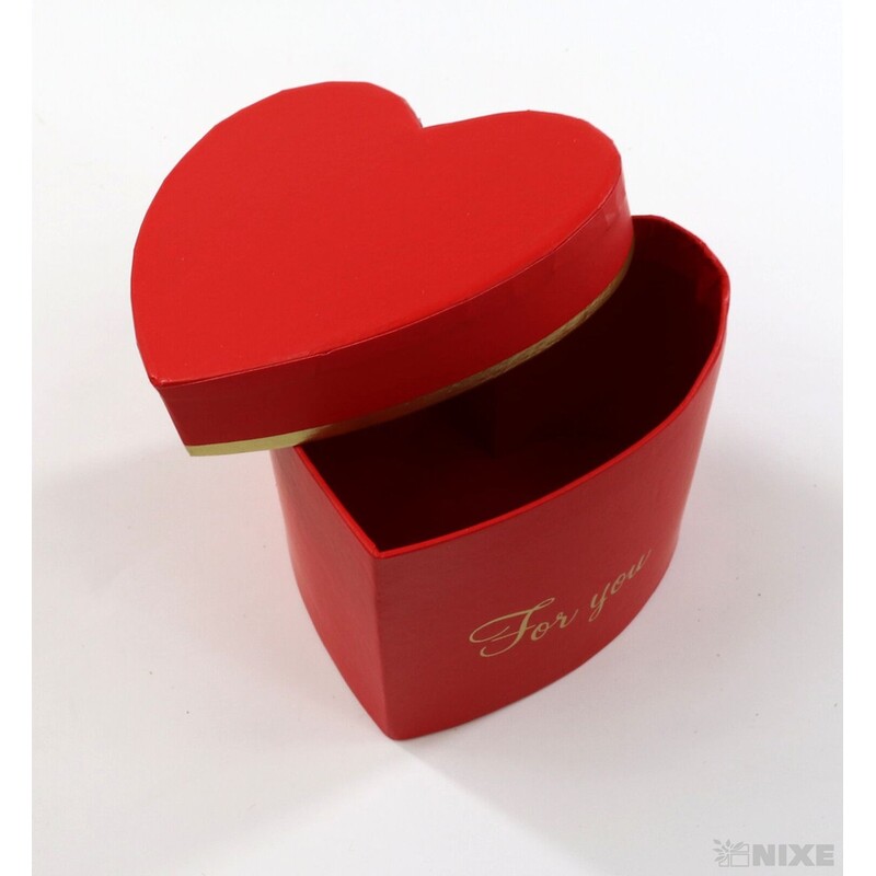 KRABICE SRDCE 6ks 9x8cm*MIX BAREV