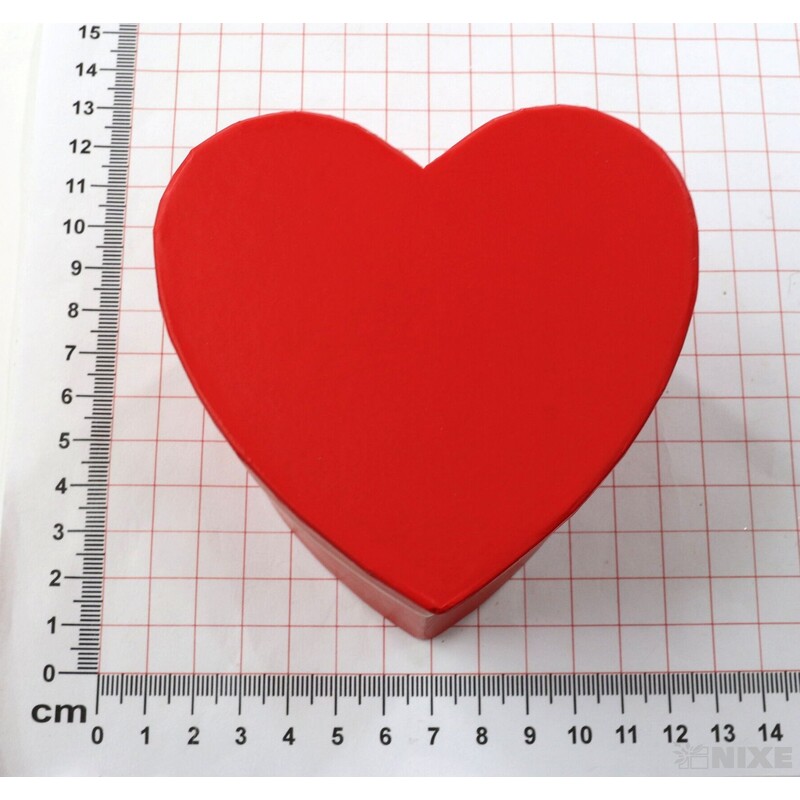 KRABICE SRDCE 6ks 9x8cm*MIX BAREV