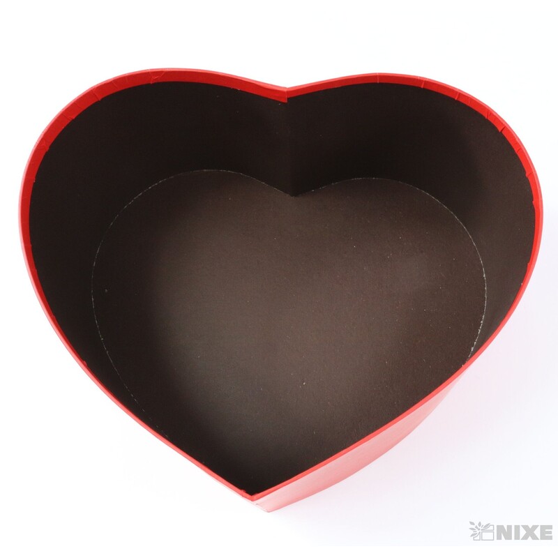 KRABICE SRDCE 23x13cm 20x11 19x10*ČERVENÁ